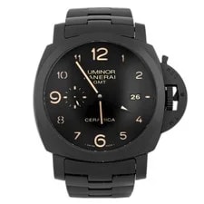 Panerai — Panerai Luminor 1950 Tuttonero GMT Ceramic Black Dial 44mm Pam00438 Full Set — Watch — resale