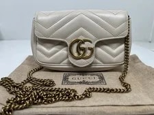 Gucci — Gucci Super Mini GG Marmont Flap Matelasse — Handbag — resale