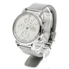 IWC — IWC Portofino IW391009 42mm SS Silver Dial Automatic Chronograph Day-Date #C385 — Watch — resale