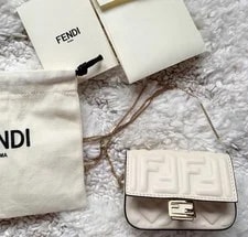 Fendi — Fendi Nano Baguette Crossbody Charm Air Pod — Handbag — resale