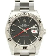 Rolex — Rolex Datejust Turn-O-Graph 116264 Automatic 36mm Box Papers Black — Watch — resale