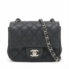 Chanel — Chanel Minimatrasse 17 Grained Single Flap Single Chain Silve — Handbag — resale