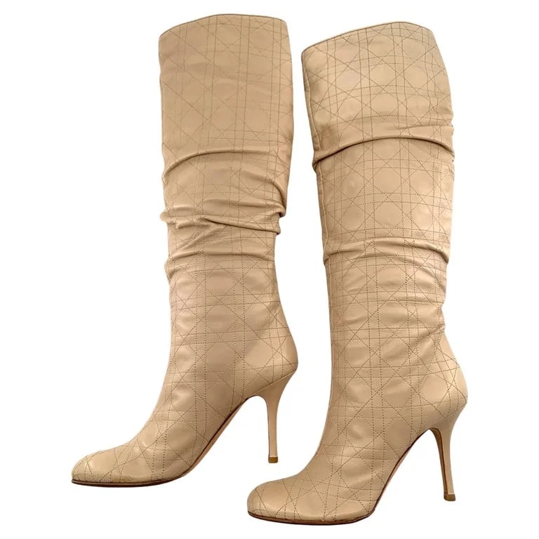 Dior — Christian Knee High Stiletto EU 40 — Designer Shoe — resale