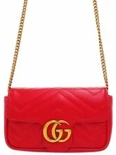 Gucci — Gucci GG Marmont Quilted Super Mini 476433 #TB3111 — Handbag — resale
