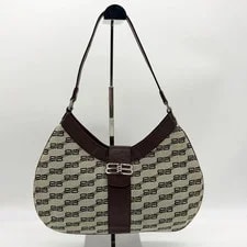 Balenciaga — Balenciaga Half Moon BB Monogram Logo Hardware — Handbag — resale