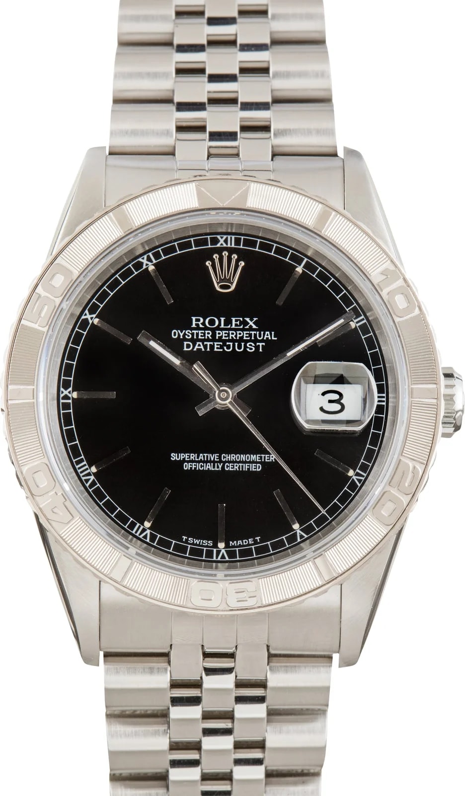 Rolex — Rolex Datejust Ref 16264 Black Dial Thunderbird — Watch — resale