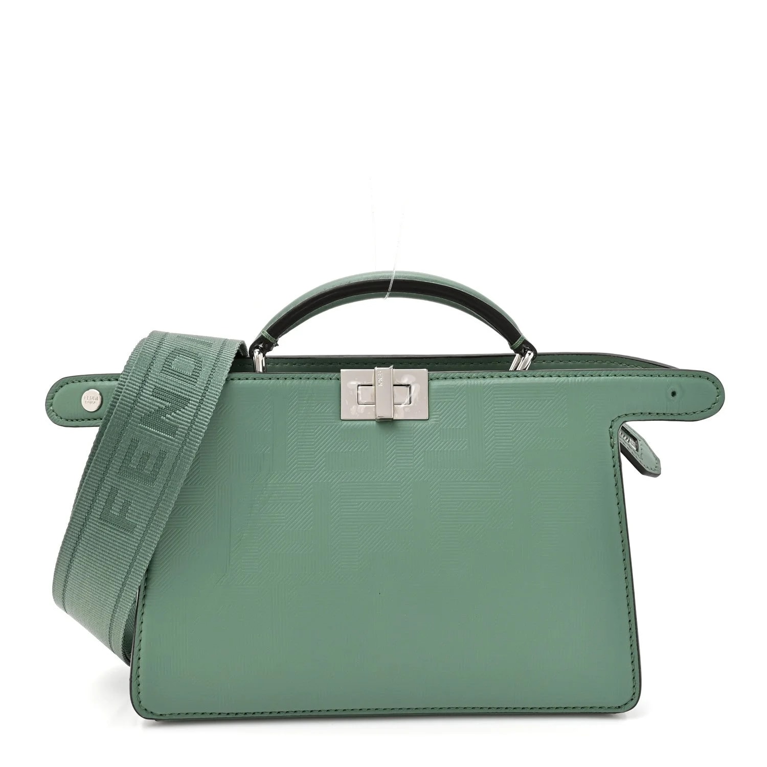 Fendi — Striped Texture Peekaboo I See U X Cross Satchel Island — Handbag — resale