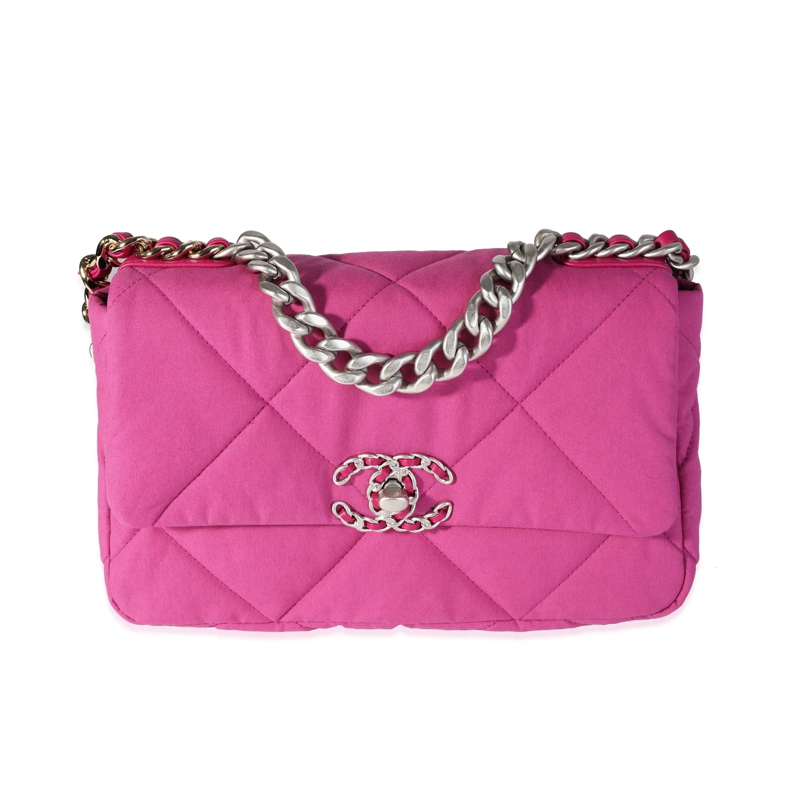 Chanel — Chanel Cotton Medium 19 Flap Fabric — Handbag — resale