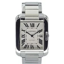 Cartier — Cartier Tank W5310008 Stainless Steel Silver Diamond 47mm #KNW1899 — Watch — resale