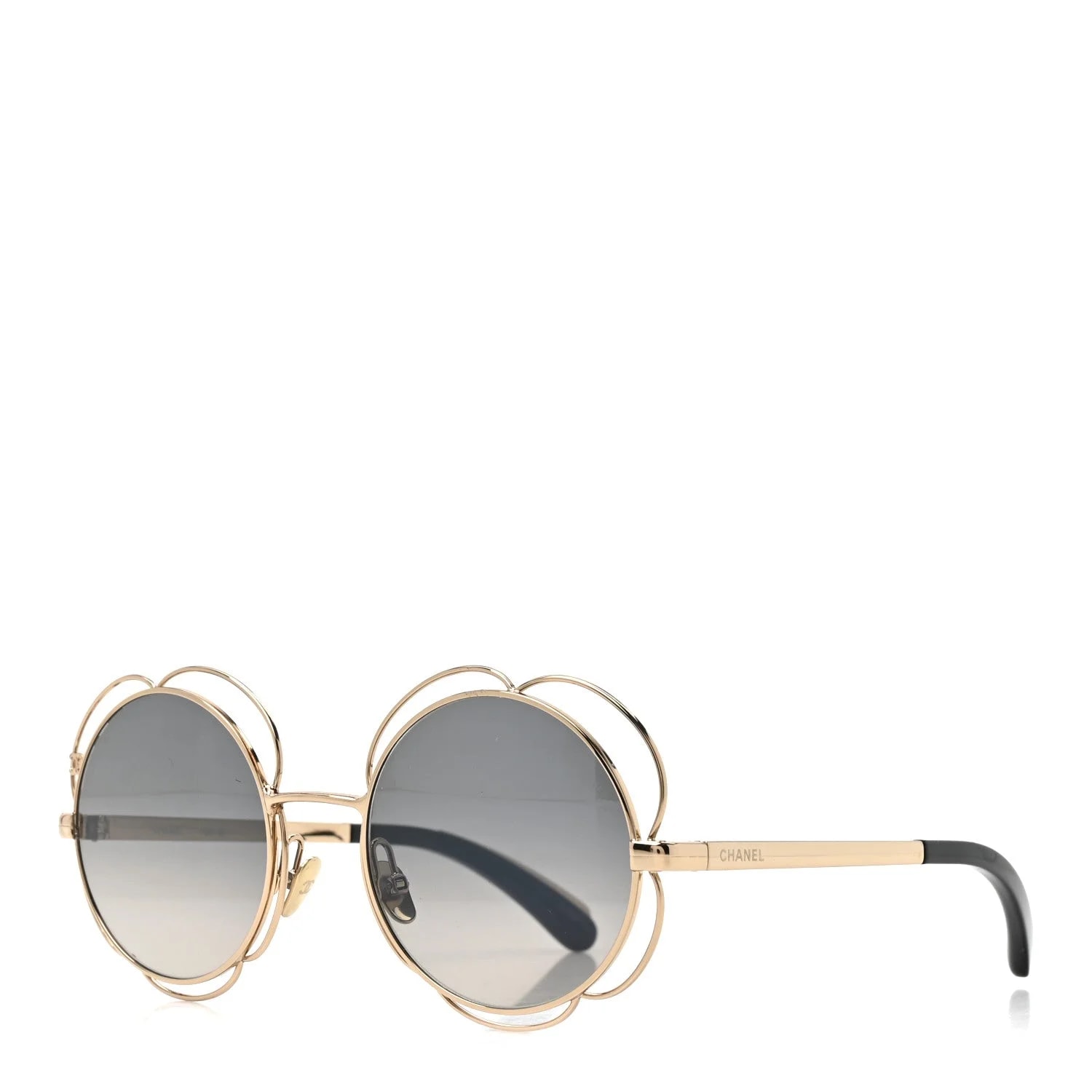 Chanel — Metal Round Camellia Sunglasses 71573 — Accessory — resale
