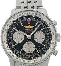Breitling — Breitling Navitimer 01 AB0121 Automatic 42mm Box Papers Black;Silver — Watch — resale