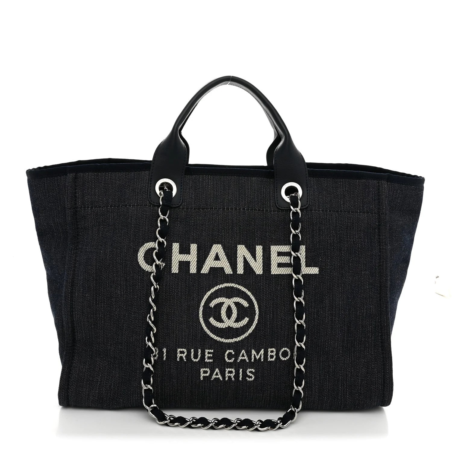Chanel — Large Deauville Dark — Handbag — resale