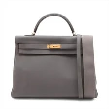 Hermès — Hermès Kelly 40 le Tournay Etain Metal Fittings A:2017 — Handbag — resale