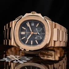 Patek Philippe — Patek Philippe Nautilus Chronograph in Rose Gold, 5980/1R Full Set 2015! — Watch — resale