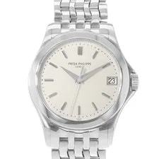 Patek Philippe — Patek Philippe Calatrava 5107G-001 Silver Dial 18K White Gold 2004 — Watch — resale