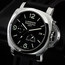 Panerai — Panerai Luminor 1950 3 Days GMT Power Reserve 44mm Black Dial PAM00321 Complete — Watch — resale