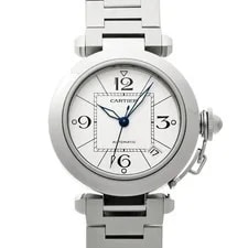 Cartier — Cartier Pasha C W31074M7 ( 2324) 35mm Stainless Steel White #WW7669 — Watch — resale