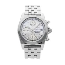 Breitling — Breitling Chronomat Sleek T SS Auto 38mm White MOP Dial W1331012/A774 — Watch — resale