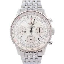 Breitling — Breitling Navitimer Stainless Steel 42mm Silver Chronograph Dial Ref# — Watch — resale