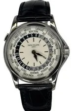 Patek Philippe — Patek Philippe World Time Ref. 5110G-001 37mm Leather Strap B&P — Watch — resale