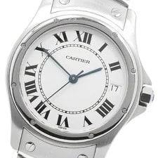 Cartier — Cartier Santo Cougar LM W20026K1 Date White Dial Automatic Watch_961366 — Watch — resale