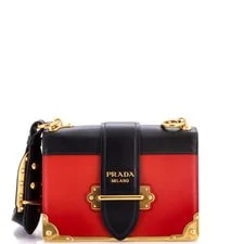 Prada — Prada Cahier Chain Crossbody City Calf and Small — Handbag — resale