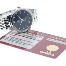 Omega — Omega DE Ville Prestige 424.10.33.20.53.001 33mm SS Navy #C7148 — Watch — resale
