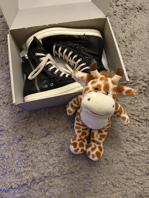 Rick Owens Ramones High Distressed Waxed — Designer Shoe — resale