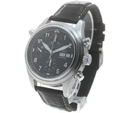 IWC — IWC Spitfire Doppel IW371333 43mm SS Black Dial Automatic #C3348 — Watch — resale