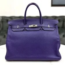 Hermès — Hermes Birkin 40 Taurillon Iris N Stamp — Handbag — resale