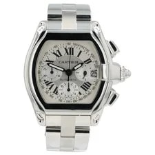 Cartier — Cartier Roadster Chronograph Silver Dial Steel 43mm Auto ’s W62006X6 — Watch — resale
