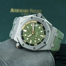 Audemars Piguet — 2025 Audemars Piguet Royal Oak Offshore Green Black 42mm 15720ST.OO.A052CA.01 — Watch — resale