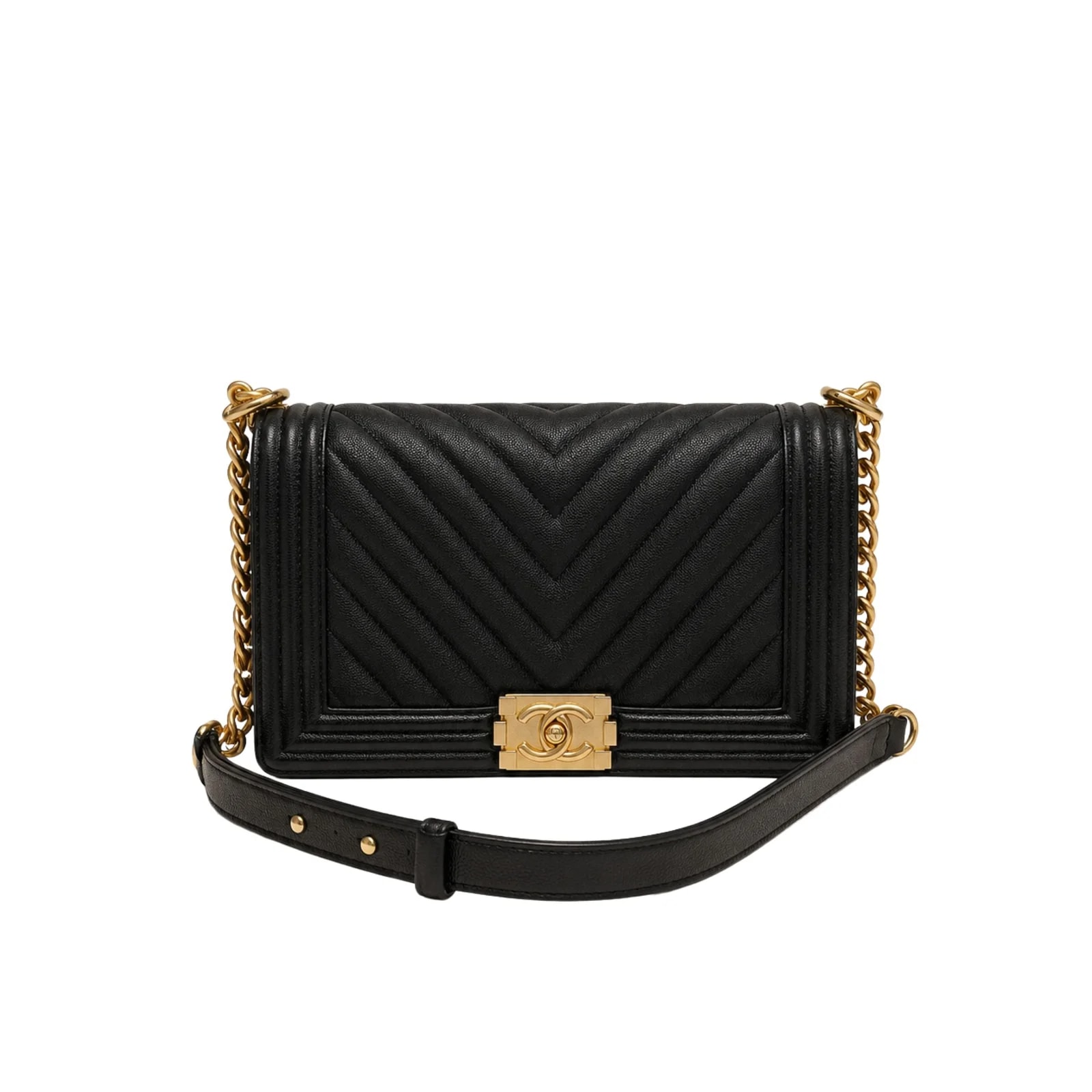 Chanel — Chanel Chevron Boy Bag — Handbag — resale