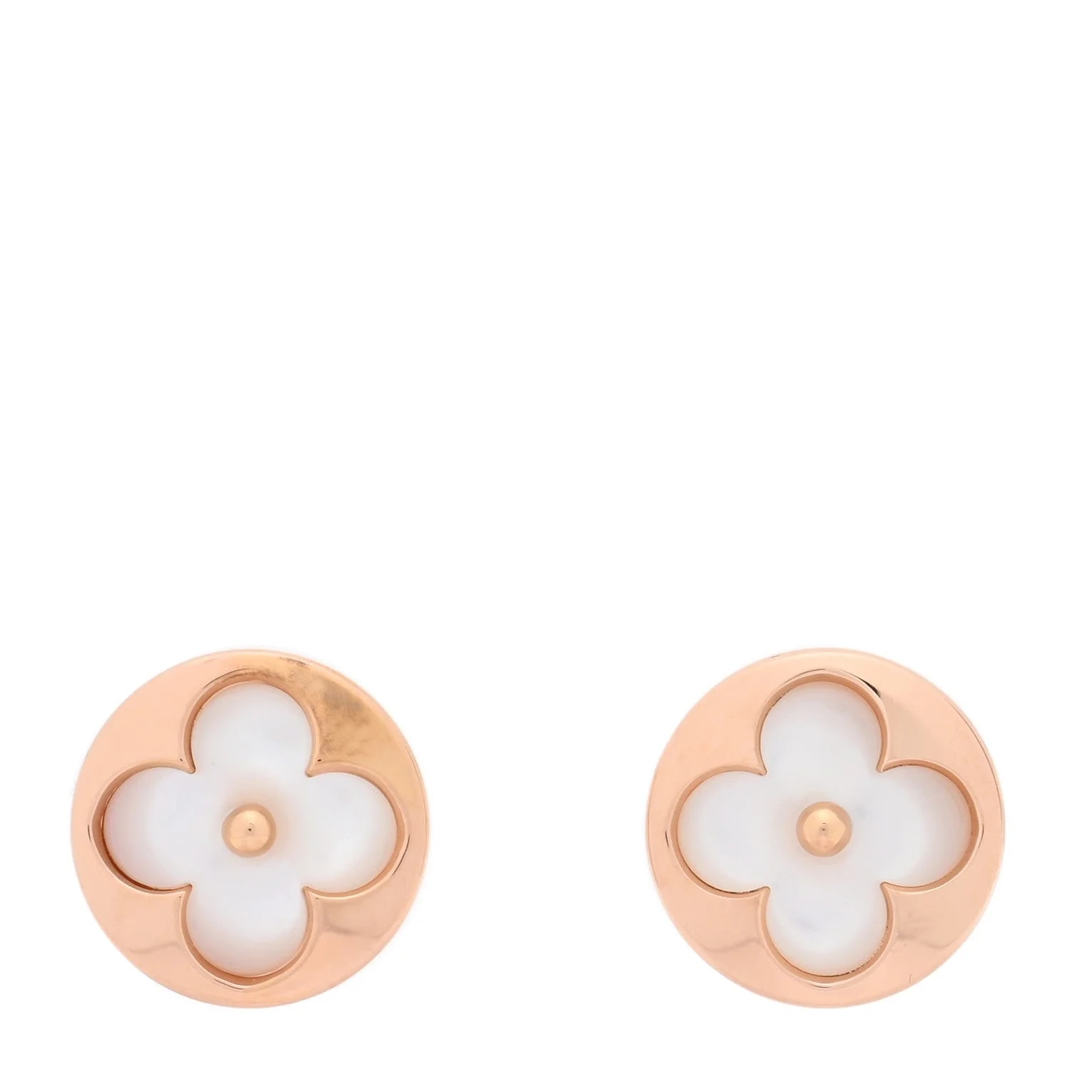 Louis Vuitton — 18K Mother of Pearl Color Blossom Sun Stud — Jewelry — resale