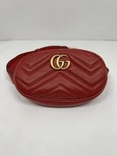 Gucci — Gucci Marmont Interlocking G Oval Belt 75/30 476434 — Handbag — resale