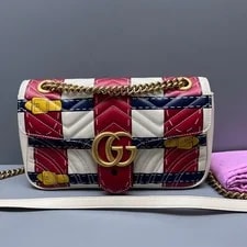 Gucci — Gucci GG Marmont Print Chevron — Handbag — resale