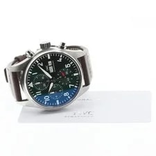 IWC — IWC Pilot's Chronograph 41 IW388103 41mm SS Green #C22256 — Watch — resale