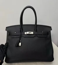 Hermès — Auth Hermès Birkin 35 Palladium Top Handle — Handbag — resale