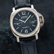 Panerai — Panerai Luminor Marina Automatic 44 18k White Gold W Carbon Fiber Dial PAM180 — Watch — resale
