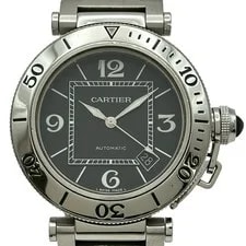 Cartier — Cartier Pasha Sea Timer W31077M7 Automatic Black — Watch — resale