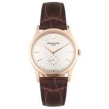 Patek Philippe — Patek Philippe Calatrava Rose Gold Silver Dial 37mm 5196R — Watch — resale