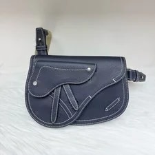 Dior — Christian Dior Saddle Small Grained Flap Crossbody Waist — Handbag — resale