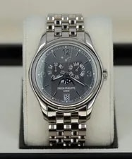 Patek Philippe — Patek Philippe 5146P-01 Annual Calendar Moonphase 'Ardoisè' 18kt White Gold — Watch — resale