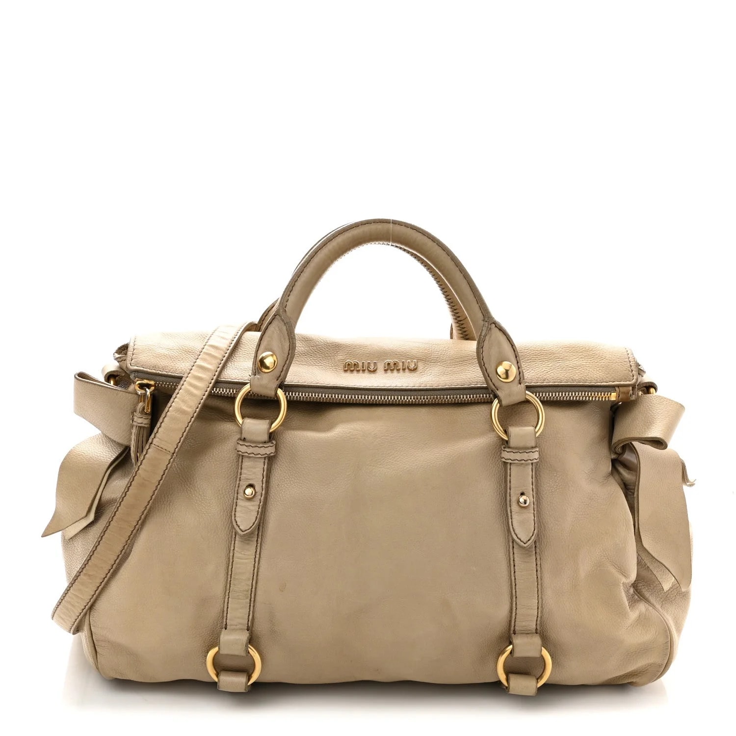 Miu Miu — Vitello Lux Bow — Handbag — resale