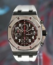 Audemars Piguet — 2017 Audemars Piguet Royal Oak Offshore “Vampire” 26470ST Papers AP Case + Strap — Watch — resale