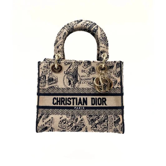 Dior — Christian Dior Medium Plan de Paris Lady D-Lite — Handbag — resale