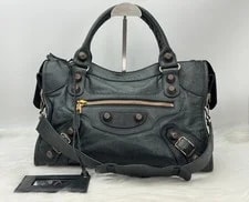Balenciaga Classic City Motorcycle Dark