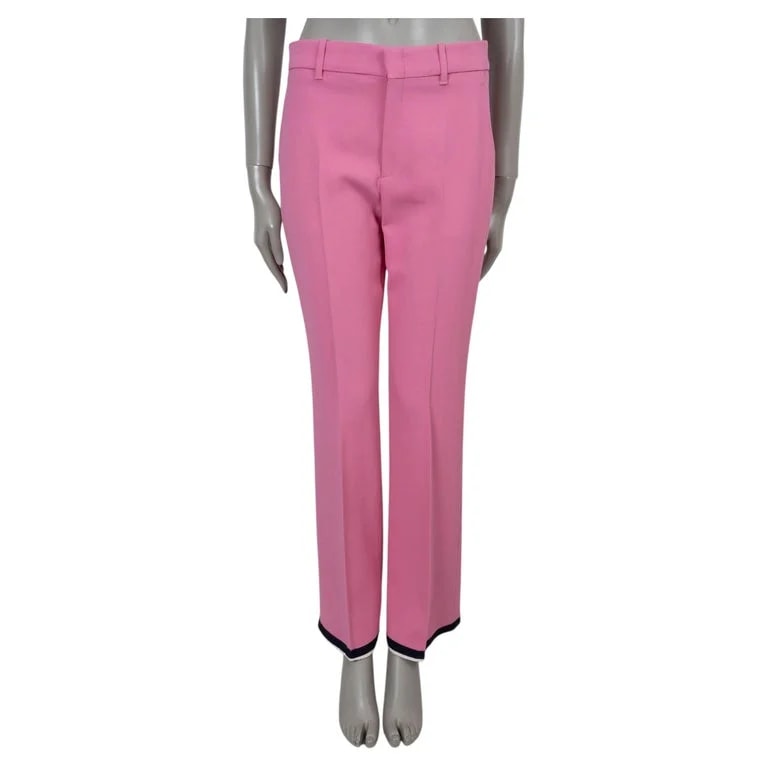 Gucci — Gucci Viscose 2019 Grosgrain Trim Crepe Suit Pants 42 M — Clothing — resale