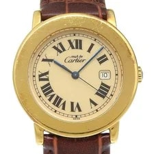 Cartier — Cartier Ronde Must W1006822 Leather 32mm Ivory Dial Quartz #NW1586 — Watch — resale