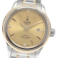 Tudor — Tudor 12103 Style 3P Diamond YG Combination Automatic Good Condition With — Watch — resale